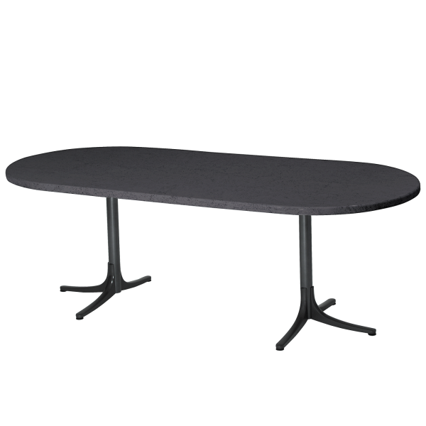 Details: Fiberglass table Schaffhausen oval 160/218x95 extendable