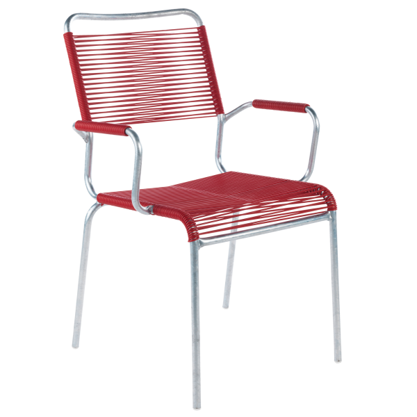 Details: «Spaghetti» chair Rigi with armrest
