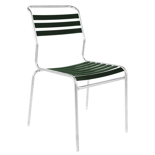 Details: Slatted chair Säntis without armrest